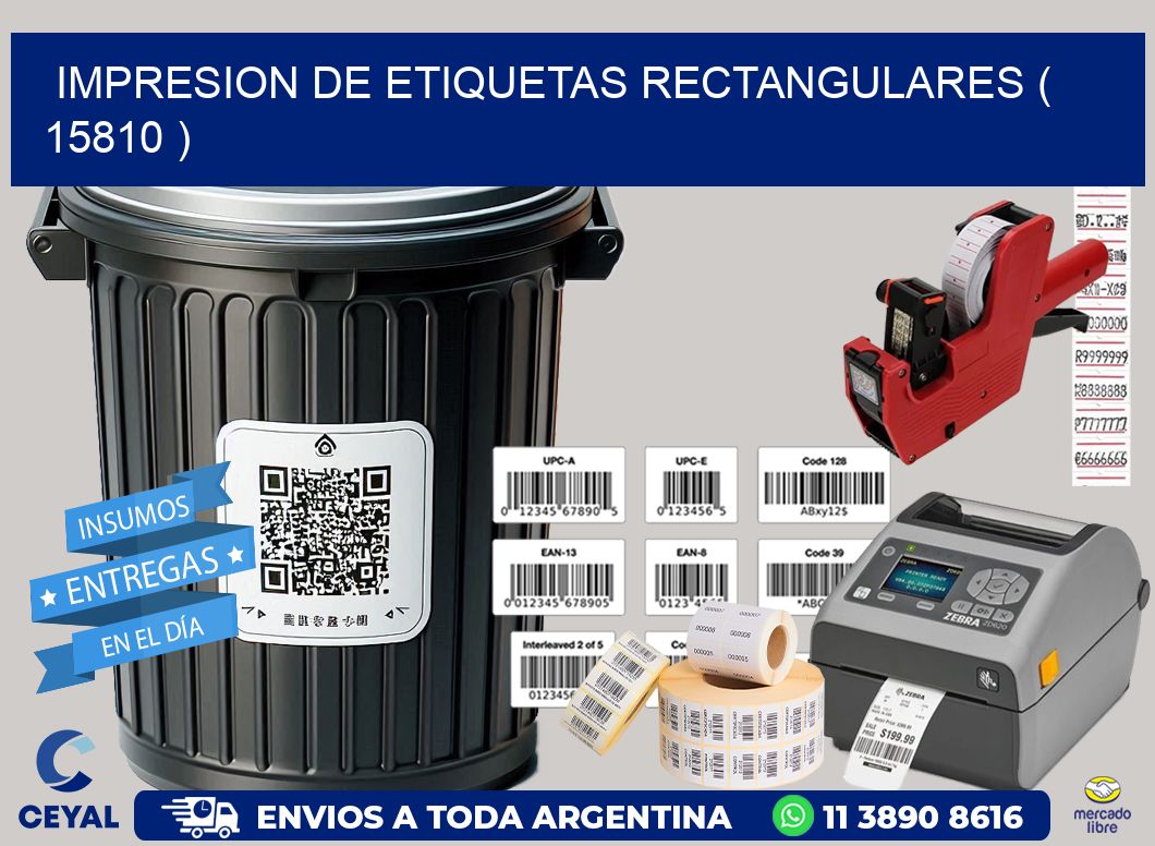 IMPRESION DE ETIQUETAS RECTANGULARES ( 15810 )