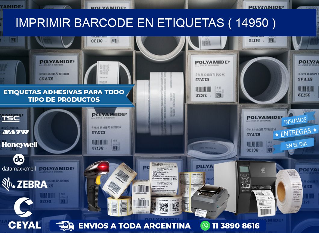 IMPRIMIR BARCODE EN ETIQUETAS ( 14950 )