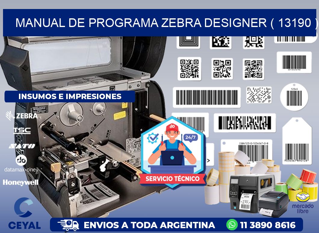 MANUAL DE PROGRAMA ZEBRA DESIGNER ( 13190 )