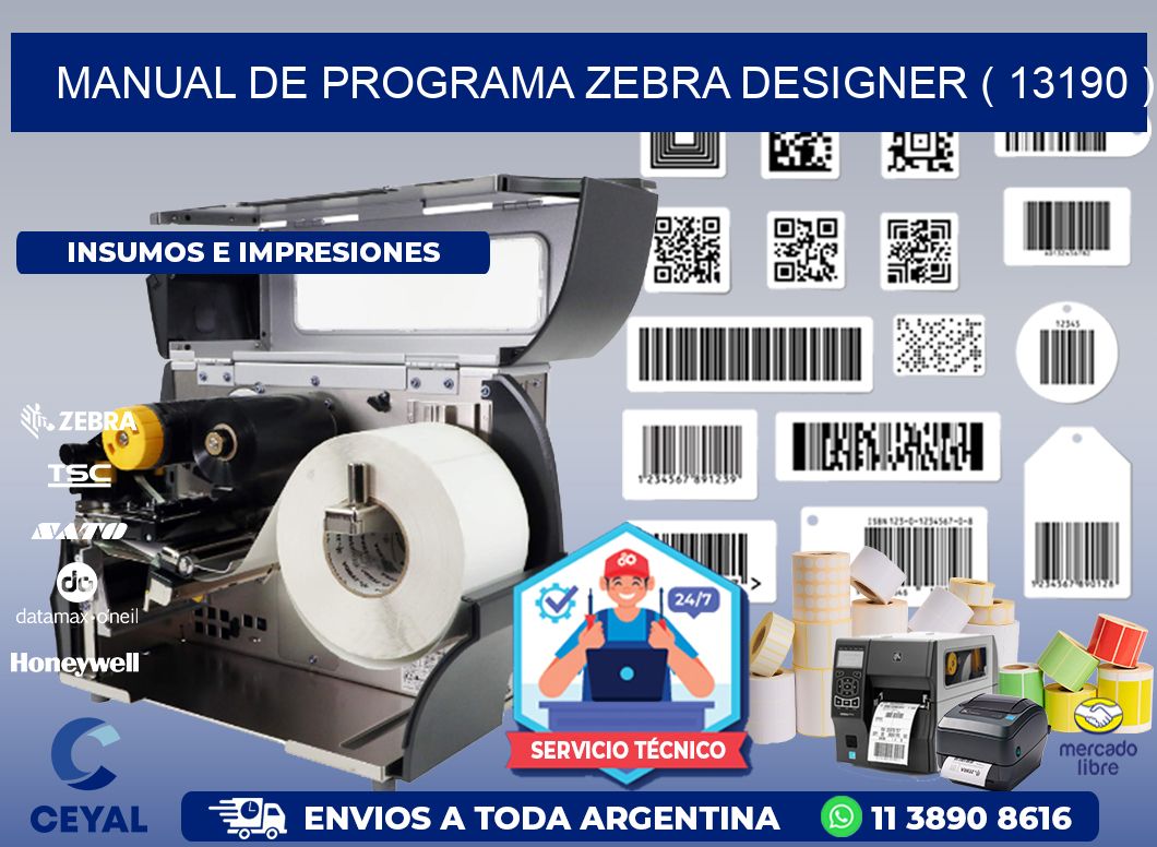 MANUAL DE PROGRAMA ZEBRA DESIGNER ( 13190 )