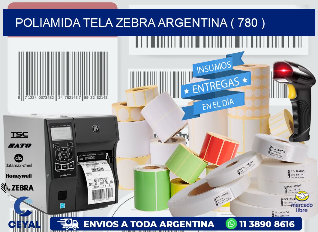 POLIAMIDA TELA ZEBRA ARGENTINA ( 780 )