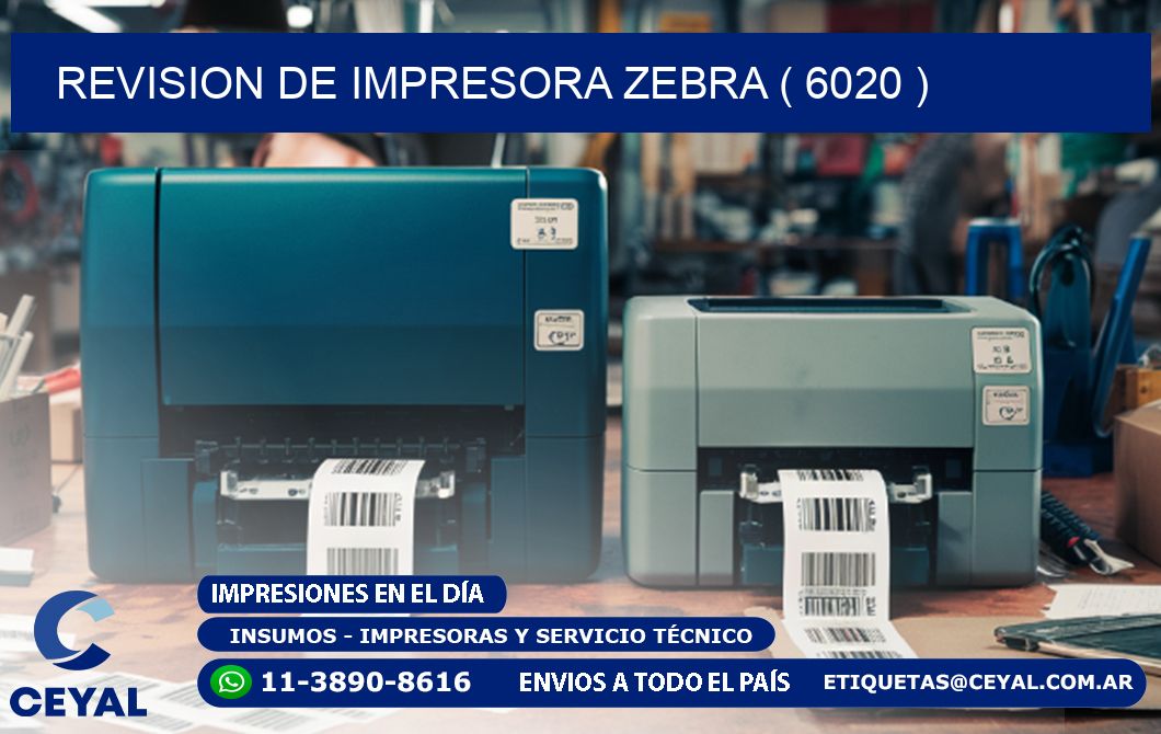 REVISION DE IMPRESORA ZEBRA ( 6020 )