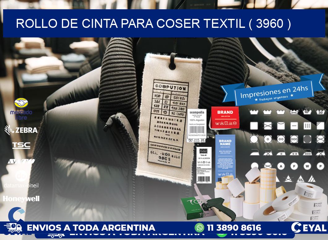 ROLLO DE CINTA PARA COSER TEXTIL ( 3960 )