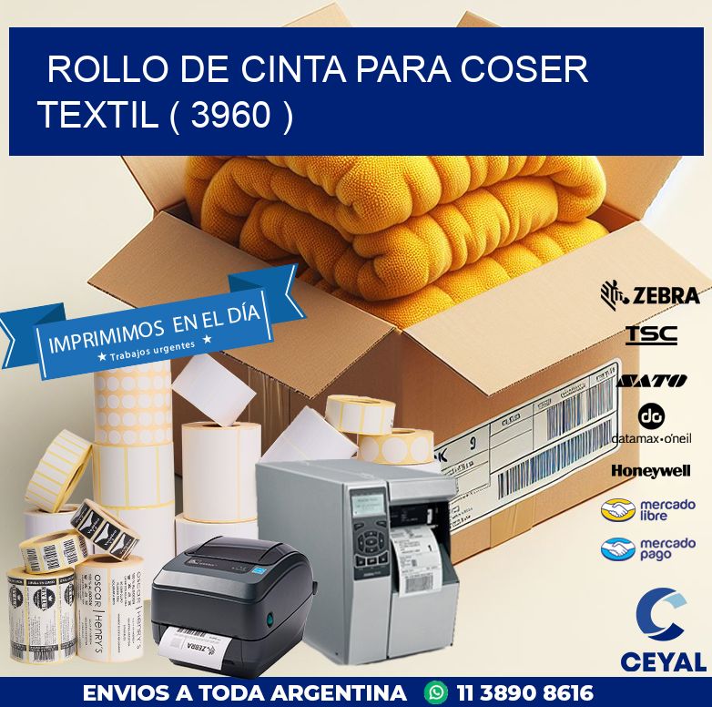 ROLLO DE CINTA PARA COSER TEXTIL ( 3960 )
