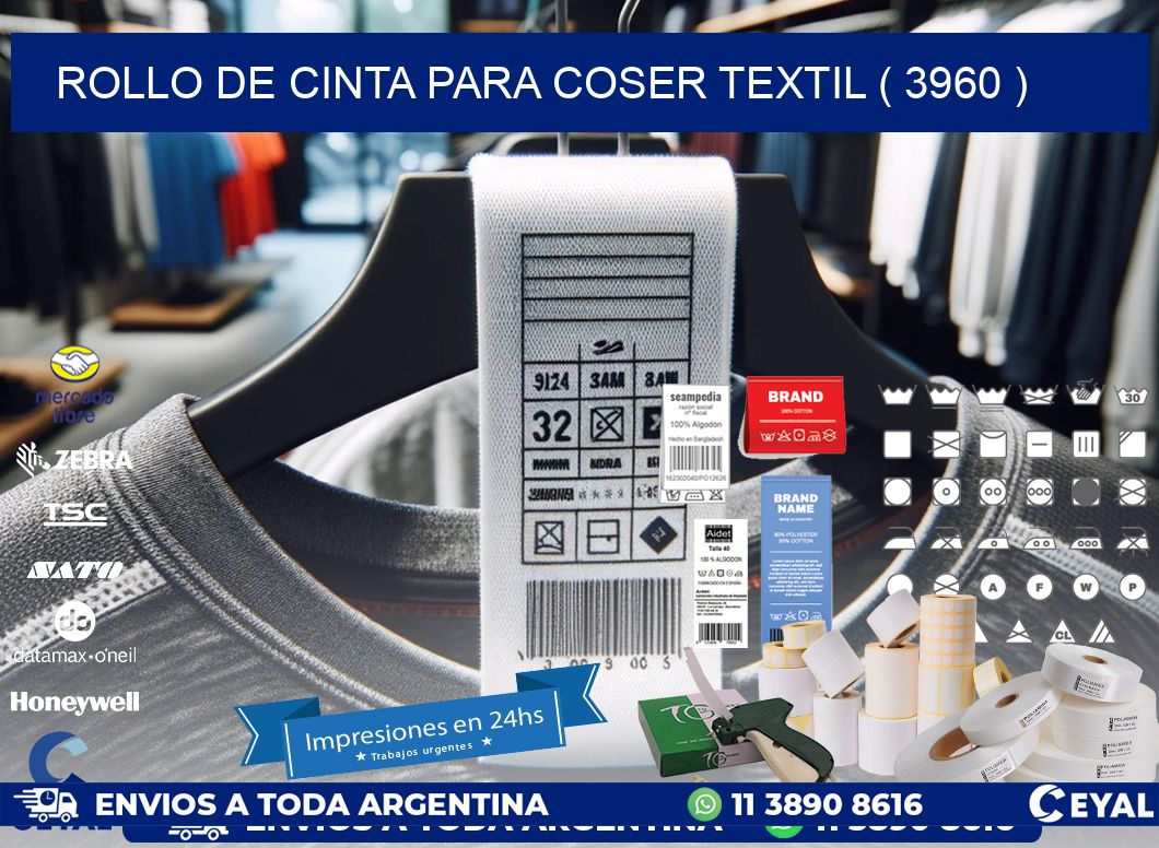ROLLO DE CINTA PARA COSER TEXTIL ( 3960 )