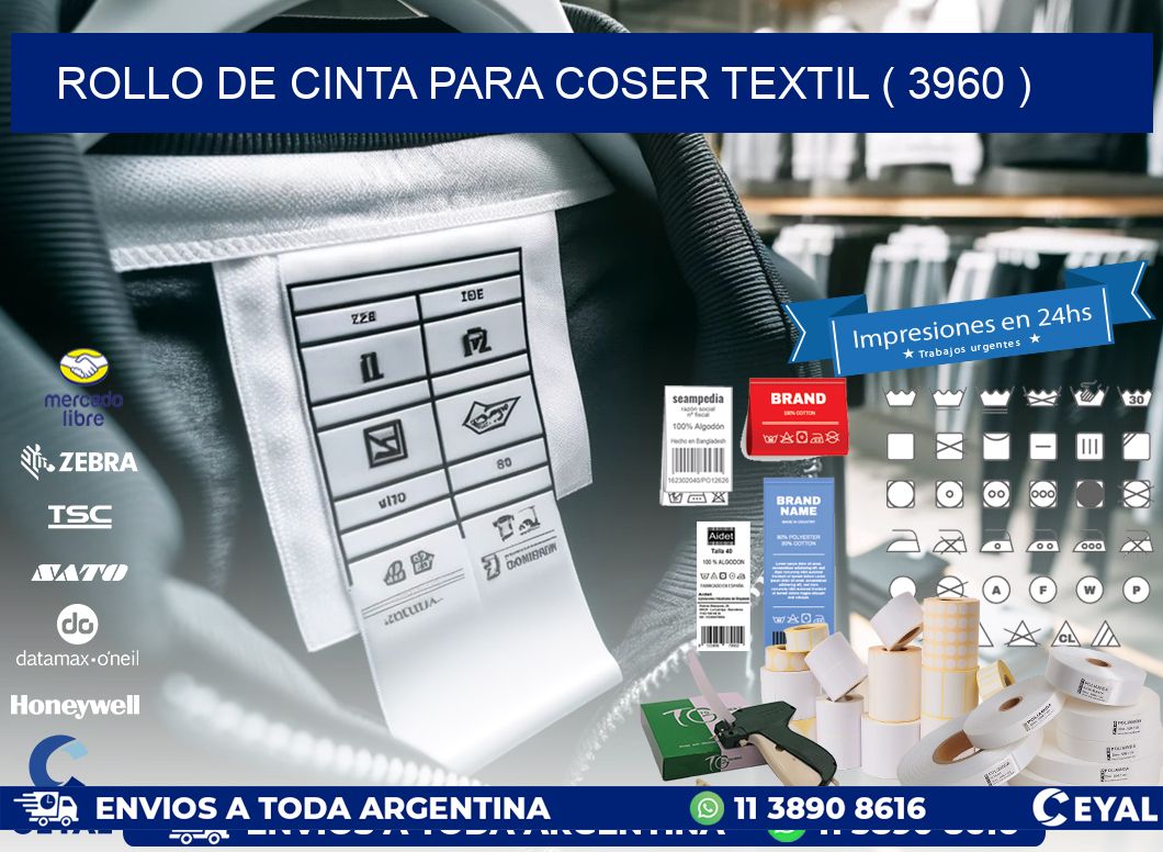 ROLLO DE CINTA PARA COSER TEXTIL ( 3960 )