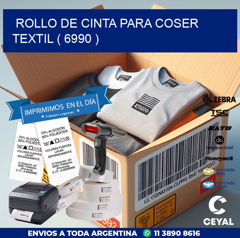 ROLLO DE CINTA PARA COSER TEXTIL ( 6990 )