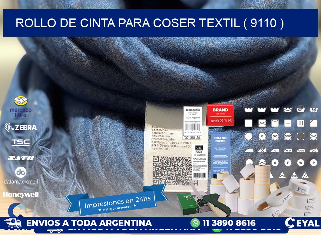 ROLLO DE CINTA PARA COSER TEXTIL ( 9110 )