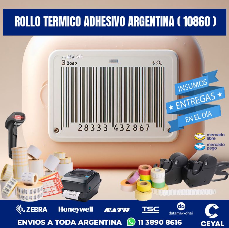 ROLLO TERMICO ADHESIVO ARGENTINA ( 10860 )