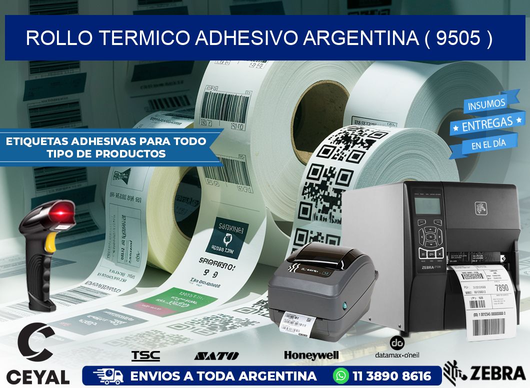 ROLLO TERMICO ADHESIVO ARGENTINA ( 9505 )