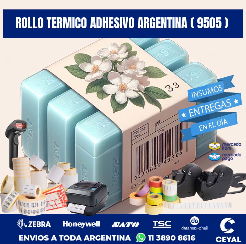 ROLLO TERMICO ADHESIVO ARGENTINA ( 9505 )