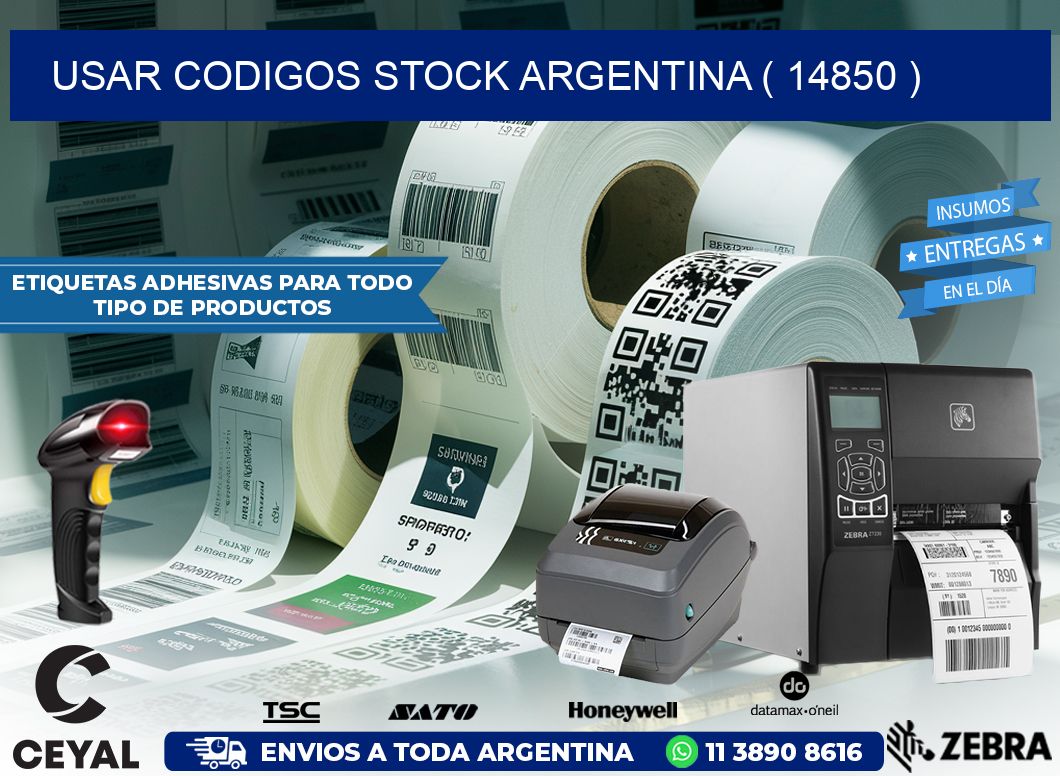 USAR CODIGOS STOCK ARGENTINA ( 14850 )