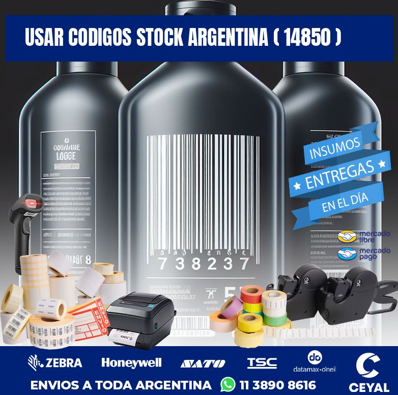 USAR CODIGOS STOCK ARGENTINA ( 14850 )
