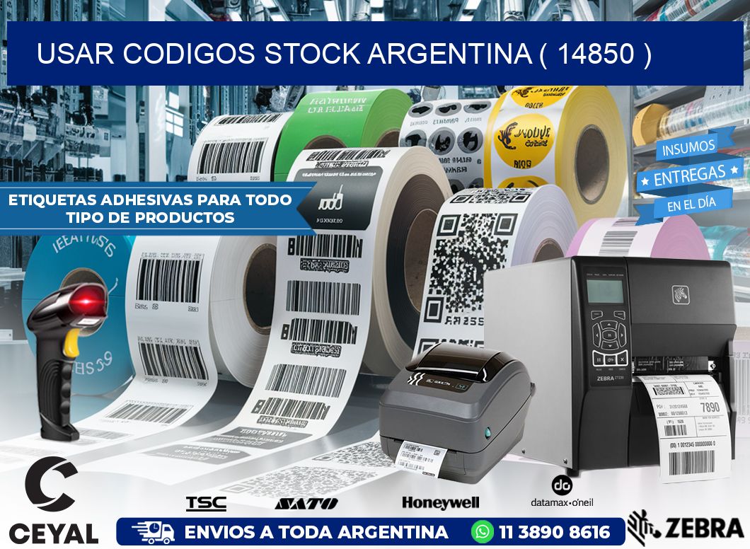 USAR CODIGOS STOCK ARGENTINA ( 14850 )