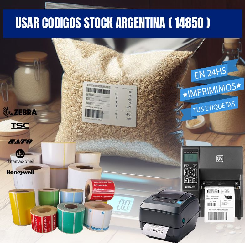 USAR CODIGOS STOCK ARGENTINA ( 14850 )