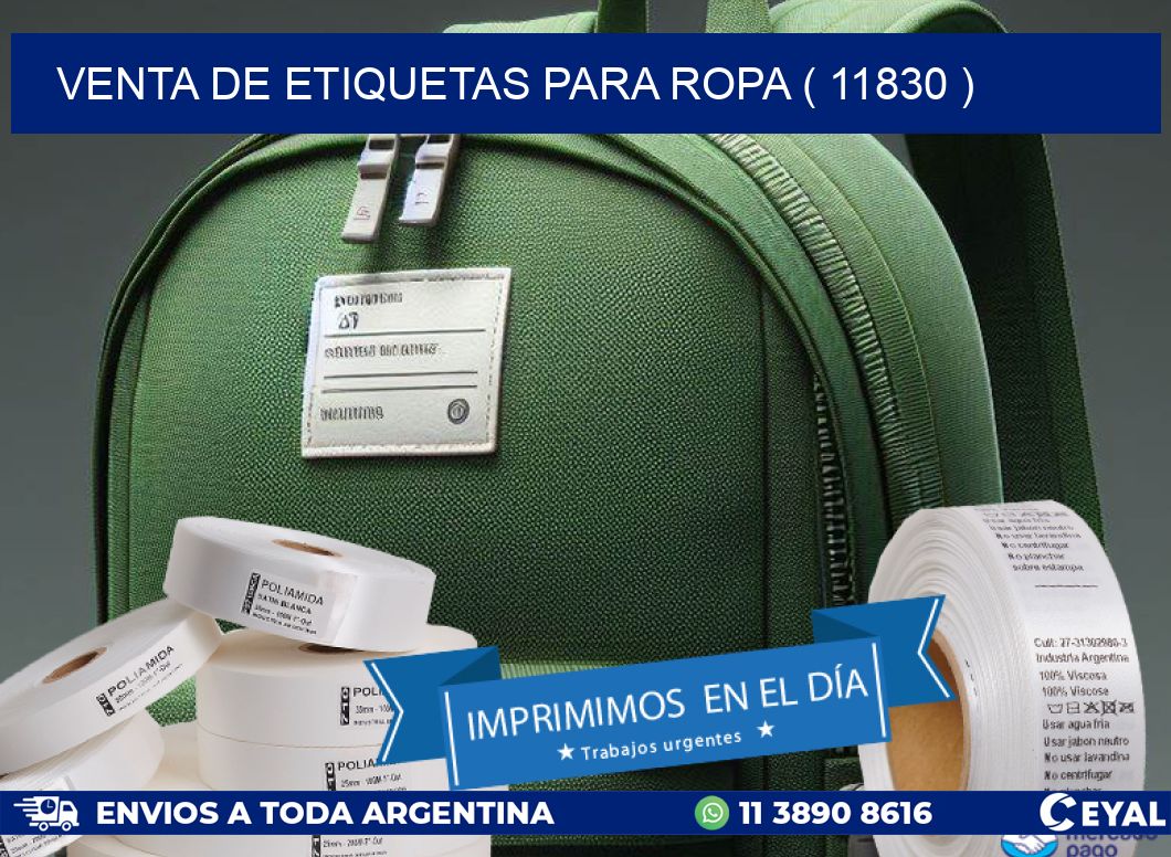 VENTA DE ETIQUETAS PARA ROPA ( 11830 )