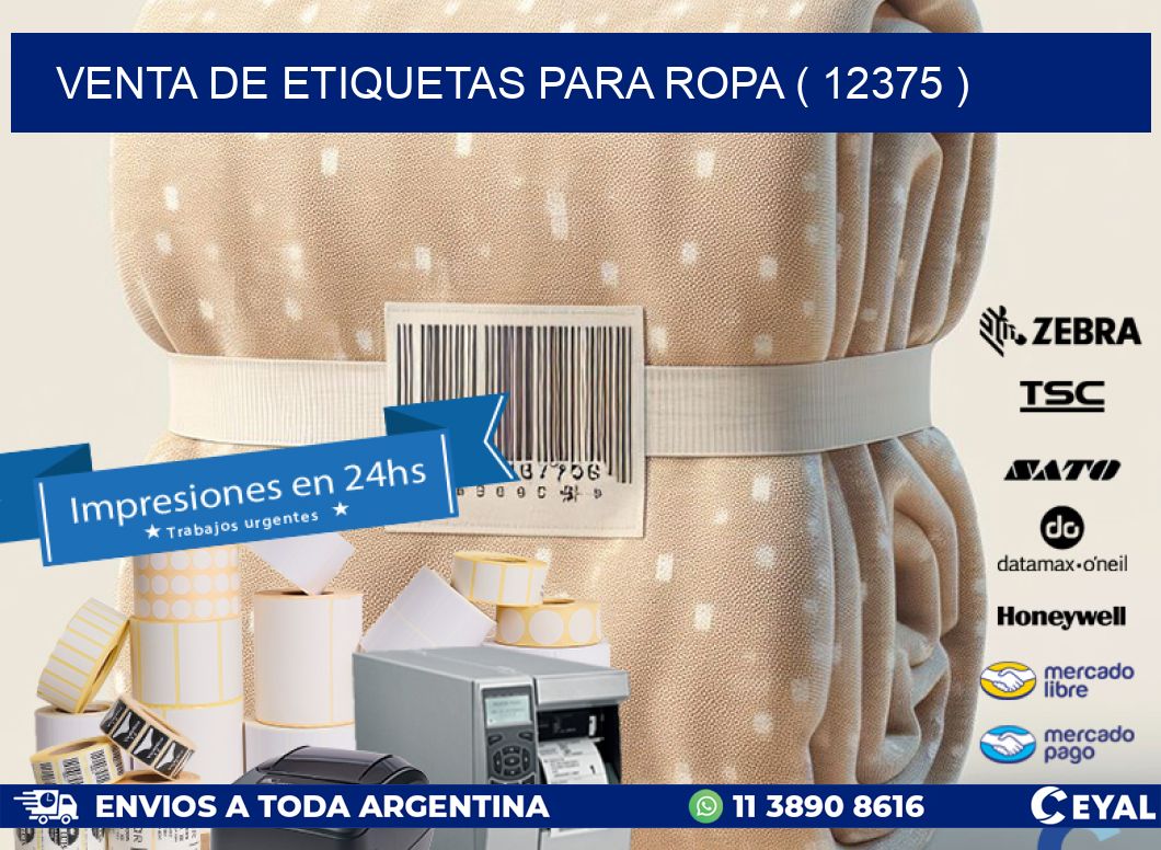 VENTA DE ETIQUETAS PARA ROPA ( 12375 )