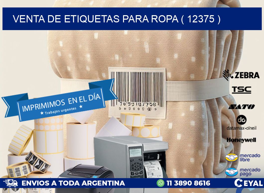 VENTA DE ETIQUETAS PARA ROPA ( 12375 )