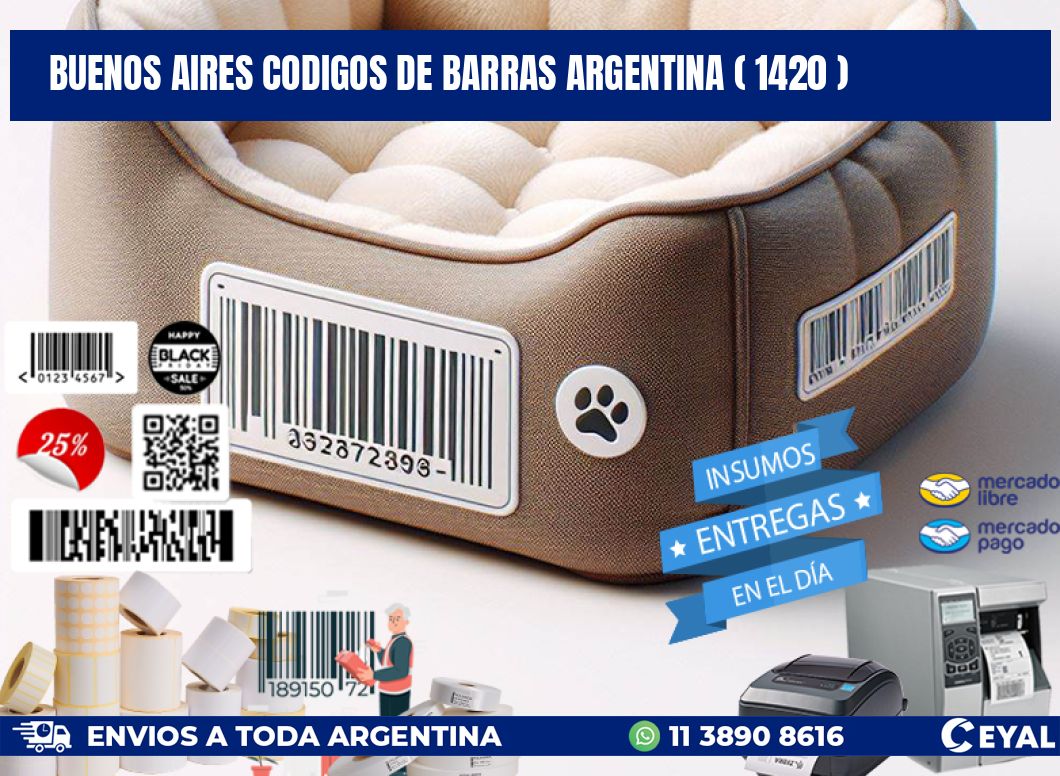 buenos aires codigos de barras argentina ( 1420 )