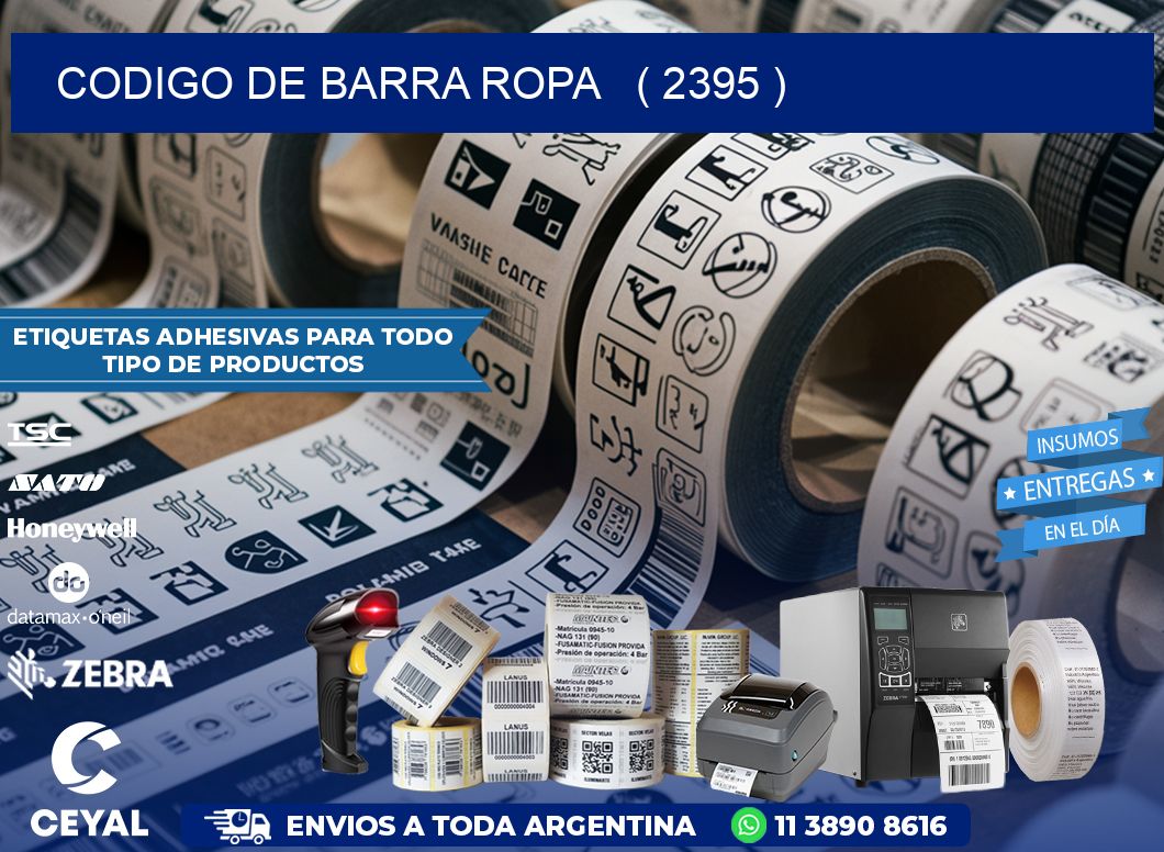 codigo de barra ropa   ( 2395 )
