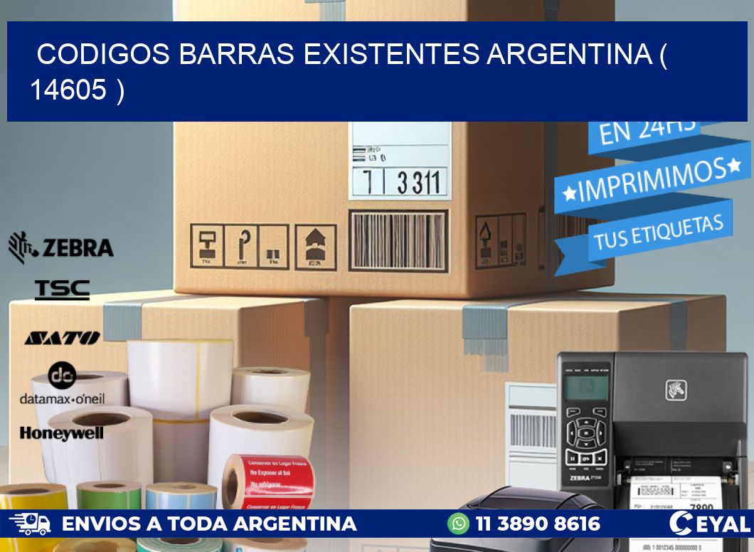 codigos barras existentes argentina ( 14605 )