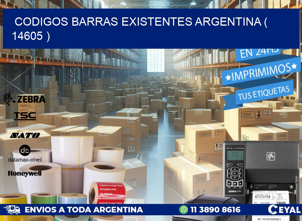 codigos barras existentes argentina ( 14605 )
