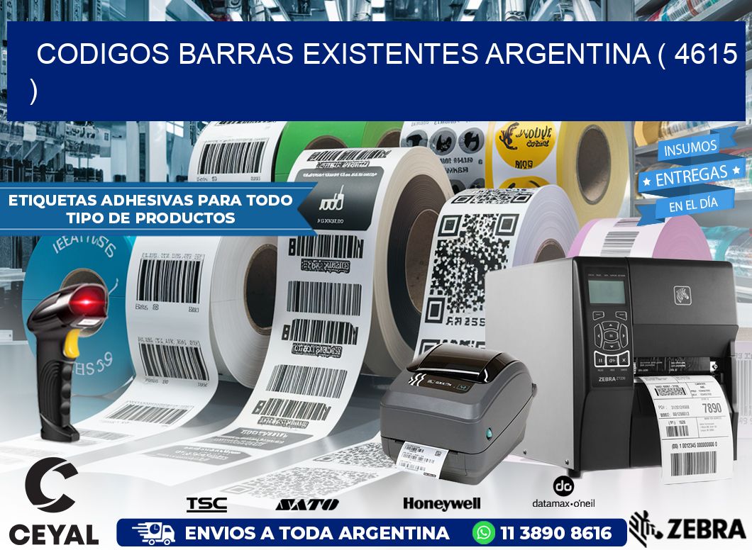 codigos barras existentes argentina ( 4615 )