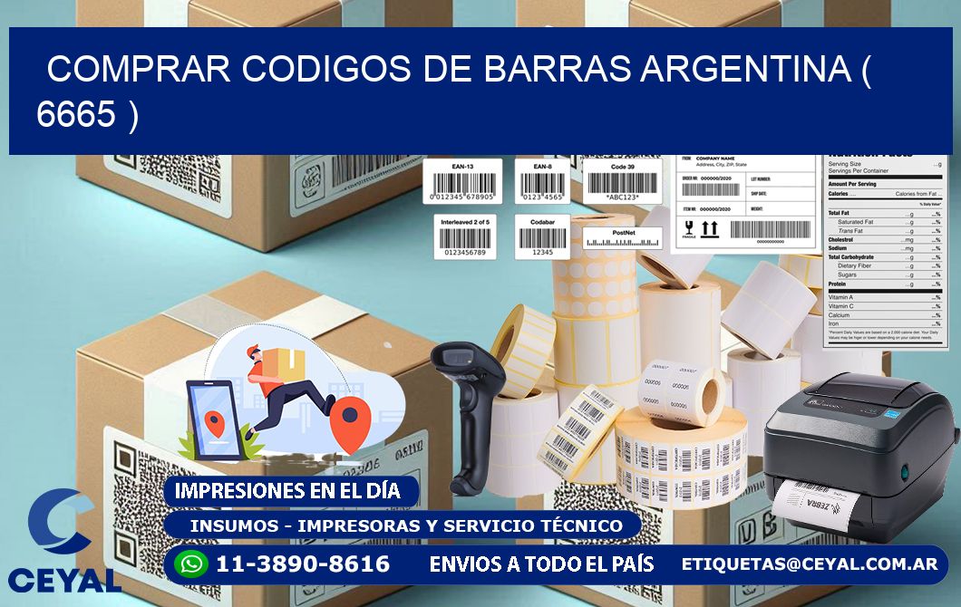 comprar codigos de barras argentina ( 6665 )