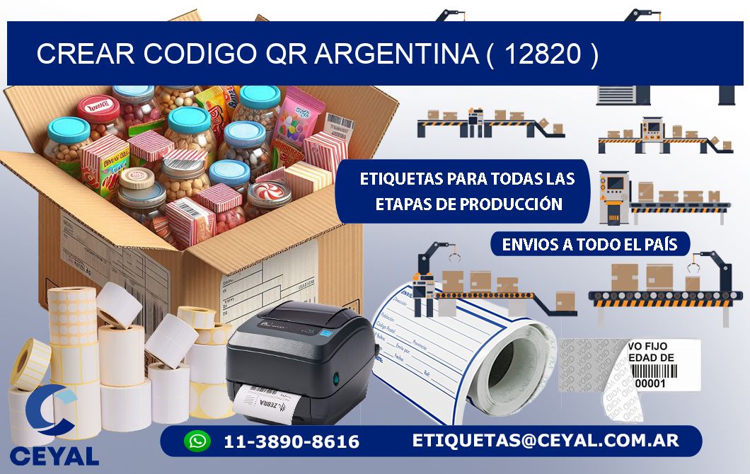 crear codigo qr argentina ( 12820 )