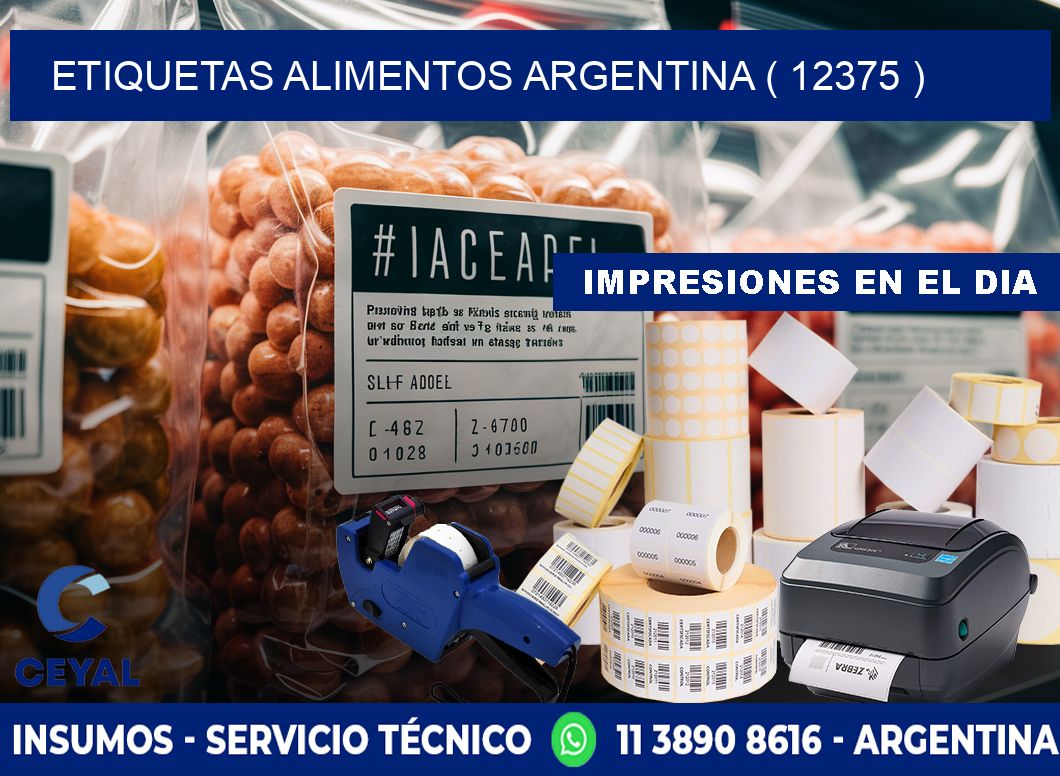 etiquetas alimentos argentina ( 12375 )