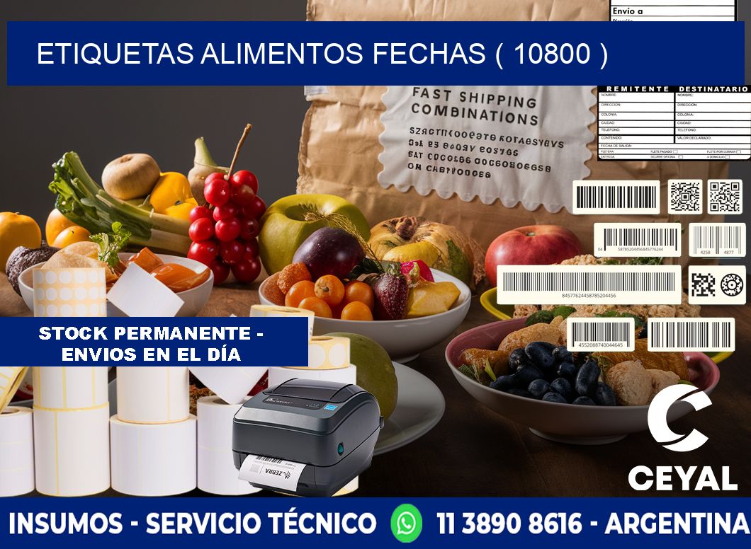 etiquetas alimentos fechas ( 10800 )