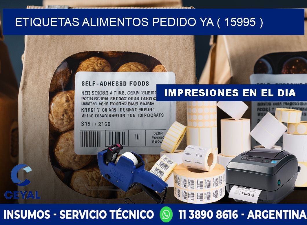 etiquetas alimentos pedido ya ( 15995 )