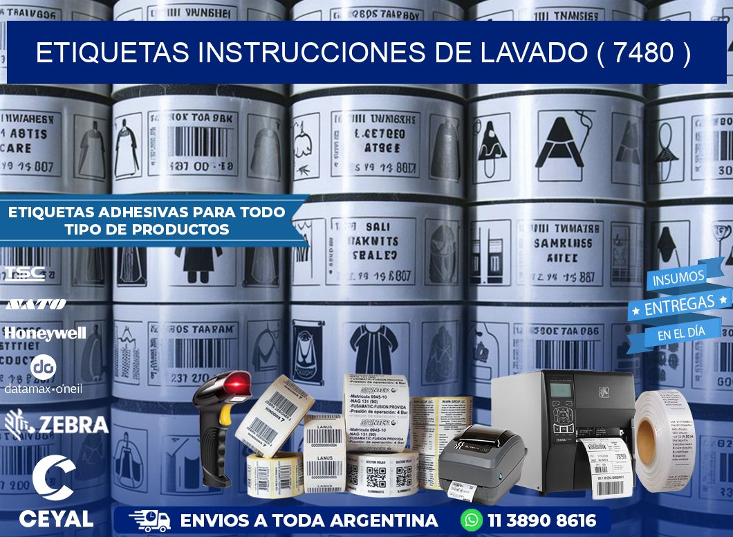etiquetas instrucciones de lavado ( 7480 )