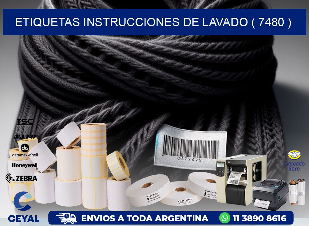etiquetas instrucciones de lavado ( 7480 )