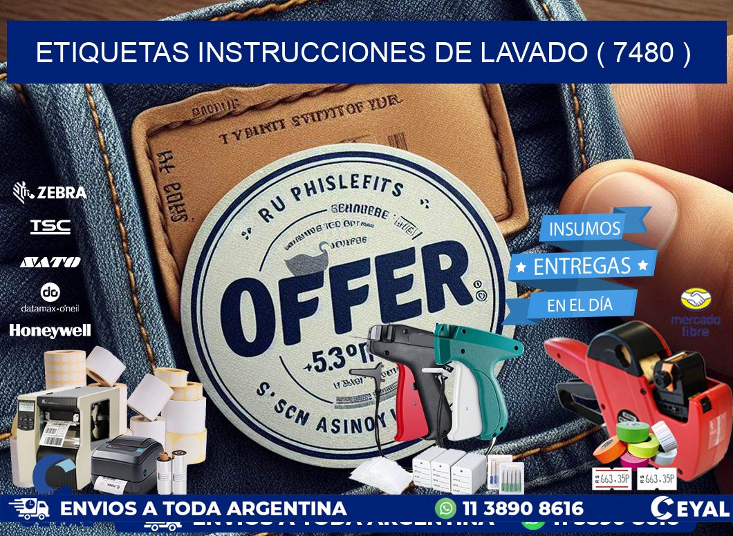 etiquetas instrucciones de lavado ( 7480 )