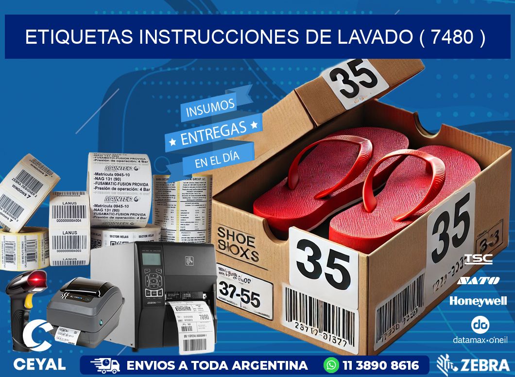etiquetas instrucciones de lavado ( 7480 )