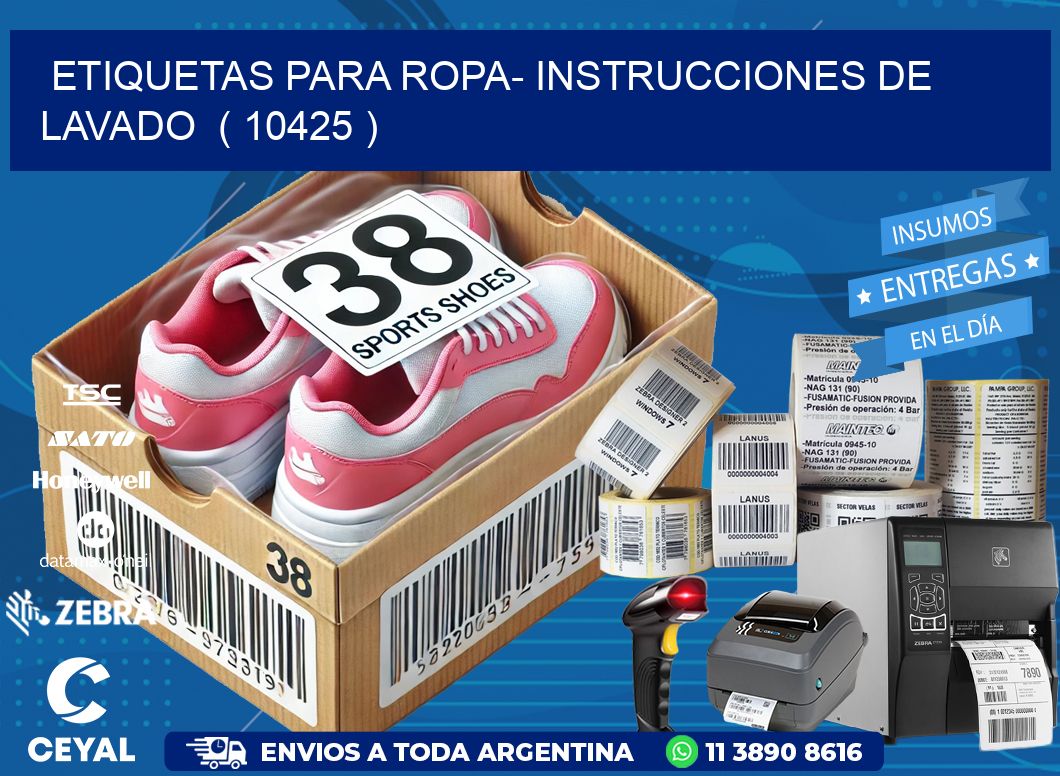 etiquetas para ropa- instrucciones de lavado  ( 10425 )