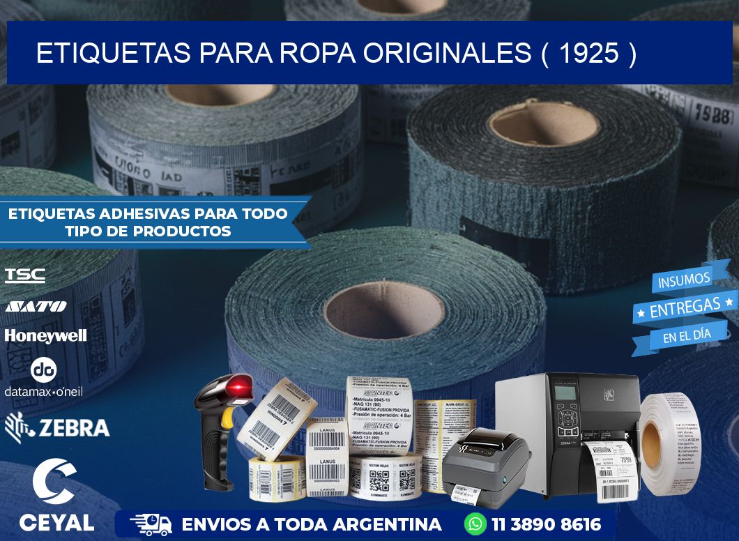 etiquetas para ropa originales ( 1925 )