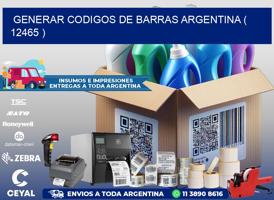 generar codigos de barras argentina ( 12465 )