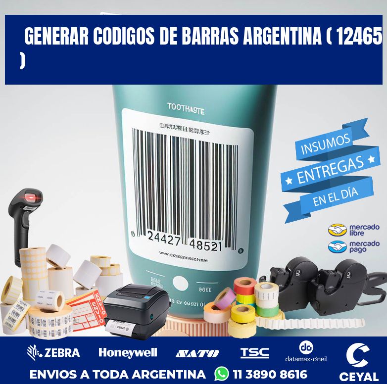 generar codigos de barras argentina ( 12465 )