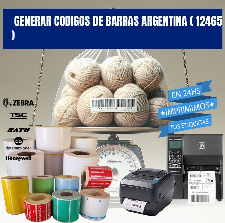 generar codigos de barras argentina ( 12465 )