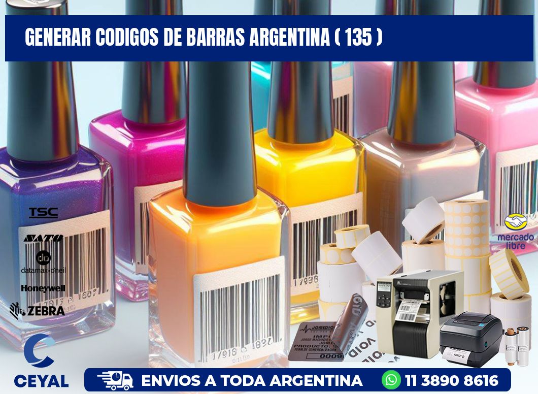 generar codigos de barras argentina ( 135 )