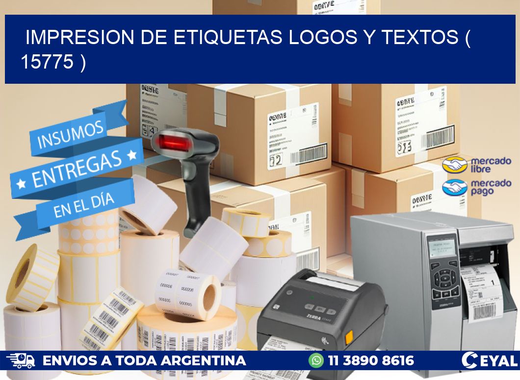 impresion de etiquetas logos y textos ( 15775 )
