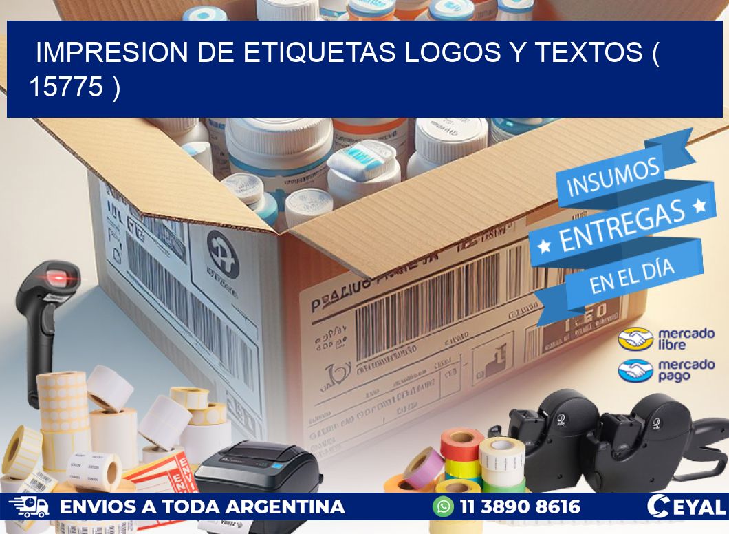 impresion de etiquetas logos y textos ( 15775 )