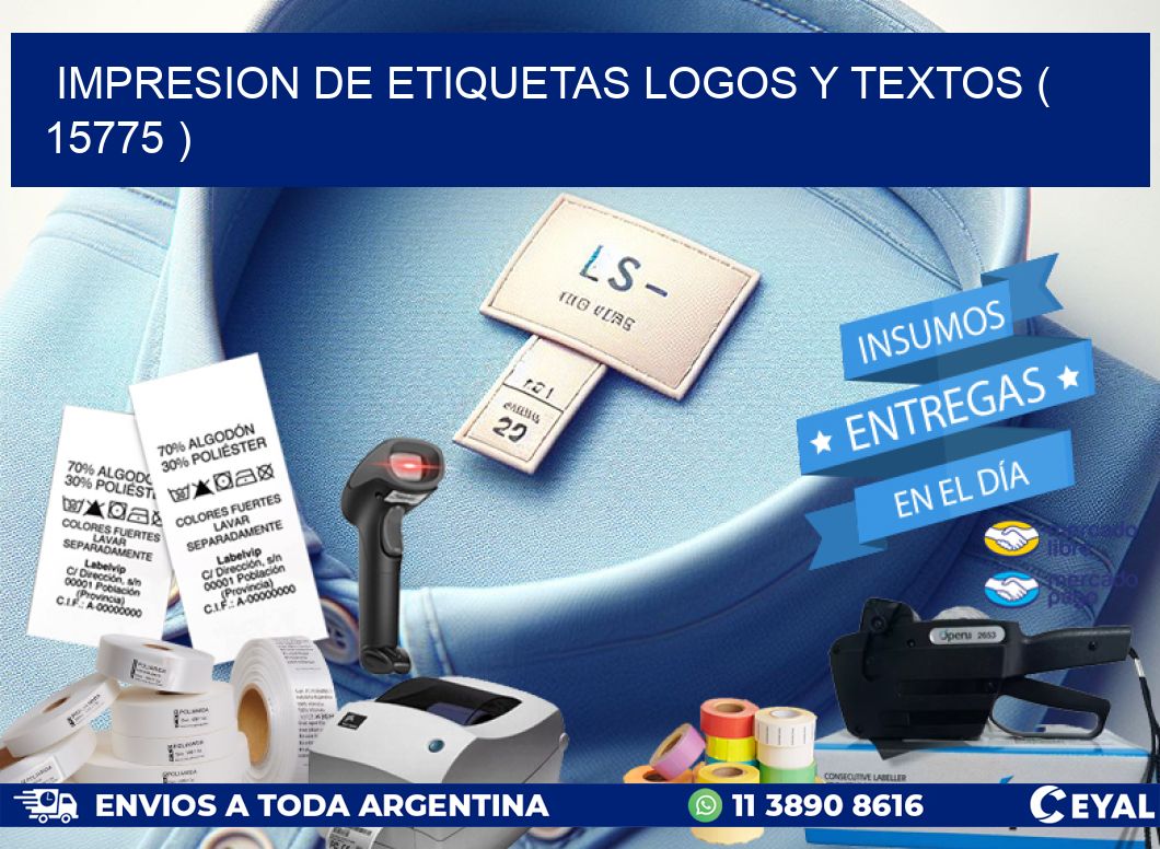 impresion de etiquetas logos y textos ( 15775 )