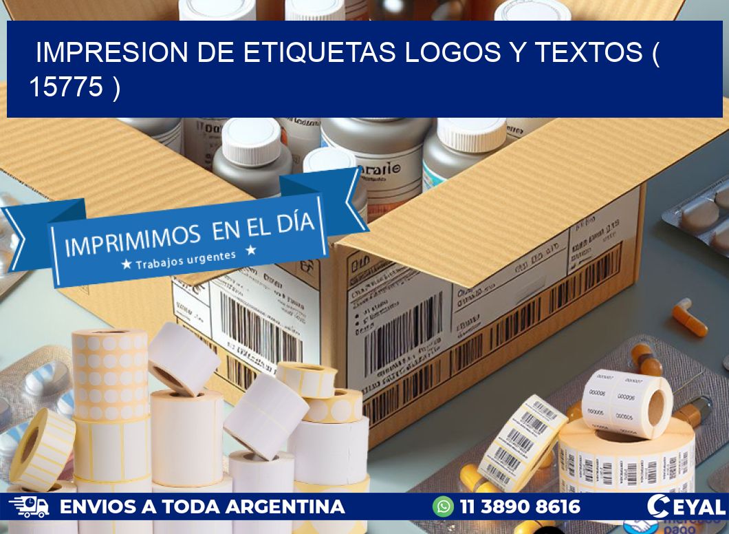 impresion de etiquetas logos y textos ( 15775 )