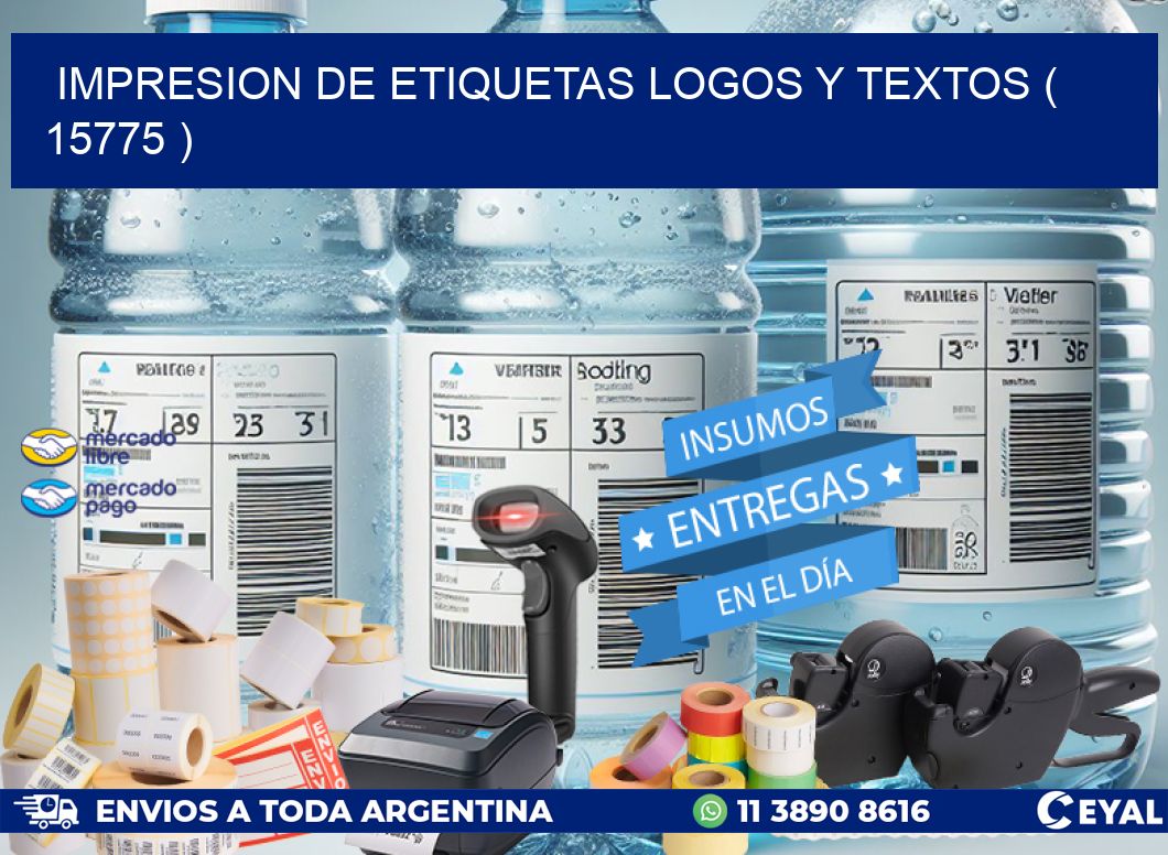impresion de etiquetas logos y textos ( 15775 )