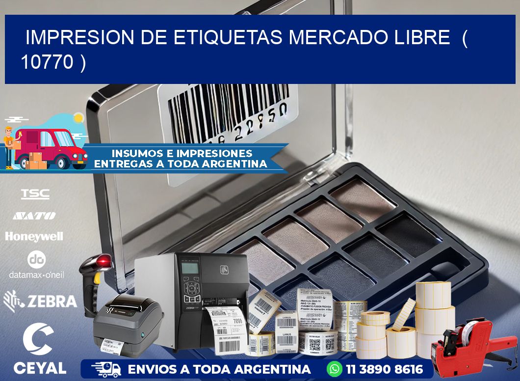 impresion de etiquetas mercado libre  ( 10770 )