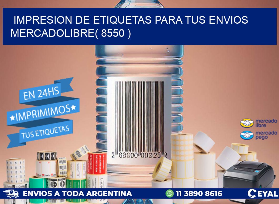 impresion de etiquetas para tus envios mercadolibre( 8550 )