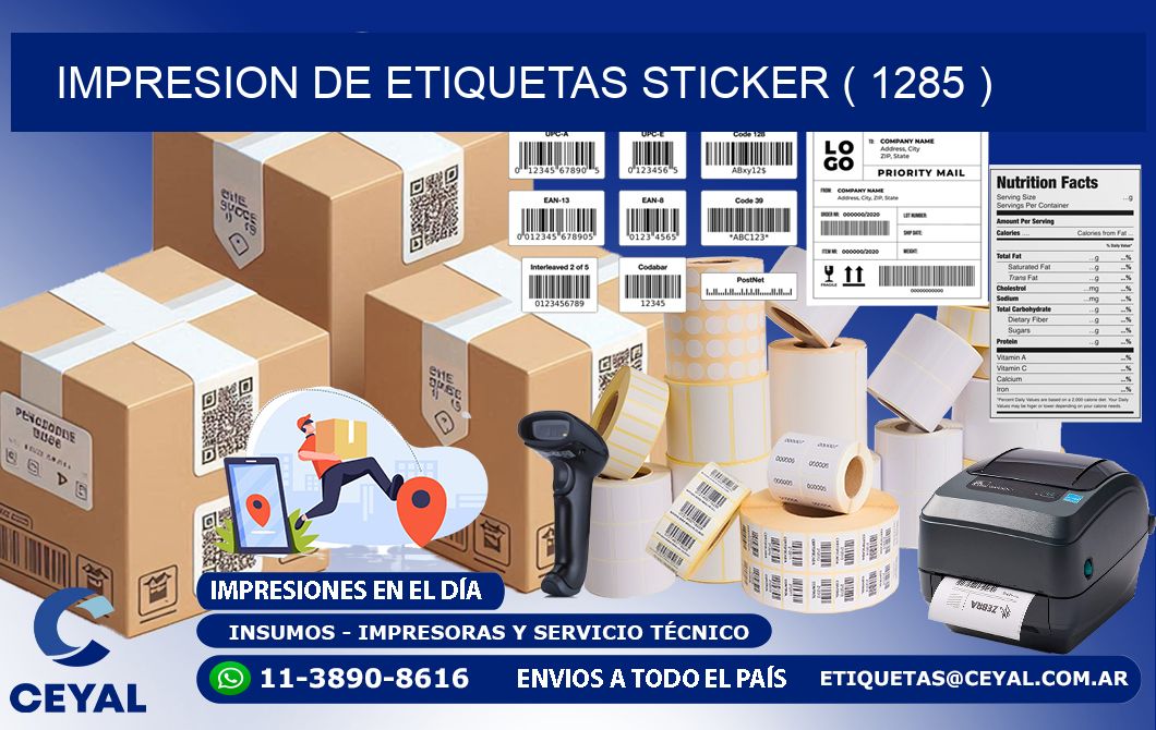 impresion de etiquetas sticker ( 1285 )
